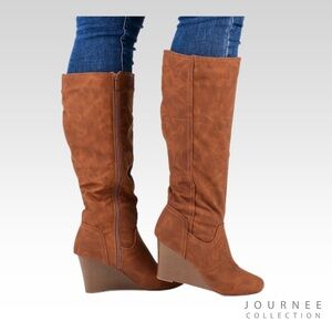 Journee Collection Langley Knee High Boots Color Chestnut
Size 8.5